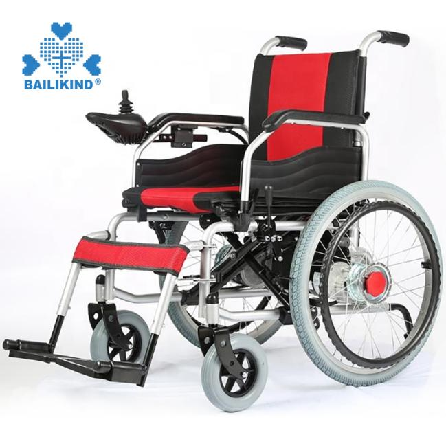 Methodus recta operandi et gradus plicandi aluminium portatile electricum wheelchair