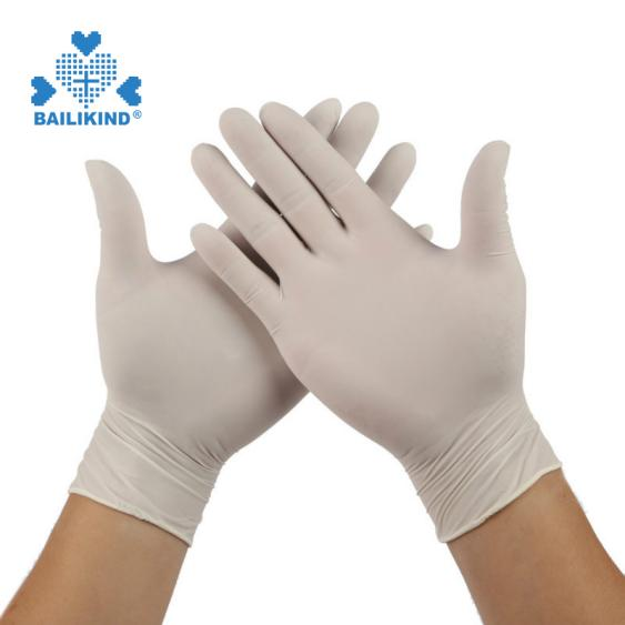 Ut utendi pulvere Free Disposable Latex Gloves