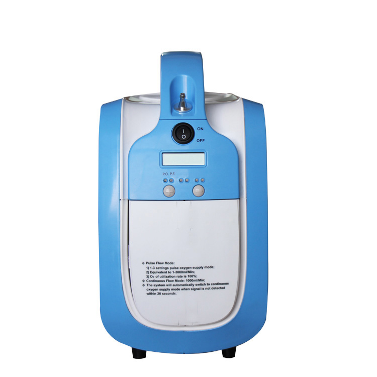 3LPM Portable Oxygen Concentrator cum altilium Power Pulsus flow et continua