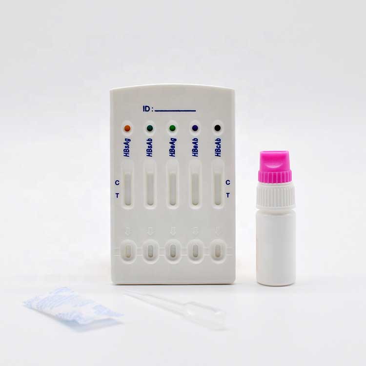 Hepatitis B Virus Hbv 5 In 1 Rapid Test Panel Combo Test